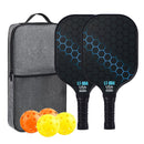 Purple Pickleball Set With 2 Paddles-4 Balls And Black Carrying Bag-6