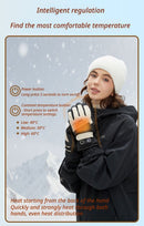 Winter Self-Heating Windproof Touchscreen Gloves-Blue and White-4