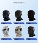 White and Grey Unisex Windproof Ski Balaclava, Thermal Neck Gaiter & Motorcycle Face Mask-3