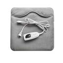 Electric Foot Warmer Mat, Silver Grey Double-Sided Heating Foot Blanket with 6 Temperature Settings and Even Heating-1
