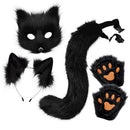 Furry Fox Costume Set for Cosplay - Black-1