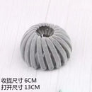 Women's Velvet Magic Bun Holder Expandable 6-13cm Quick Updo Hair Clip Grey 1pc Spring-1