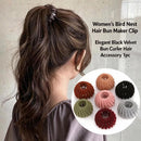 Women's Velvet Magic Bun Holder Expandable 6-13cm Quick Updo Hair Clip Grey 1pc Spring-2