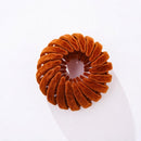 Rust Camel Velvet Spiral Bun Wrap Hair Coil for Thick Hair Lazy Updo Styling Women's Hair Accessory 1pc Halloween-1