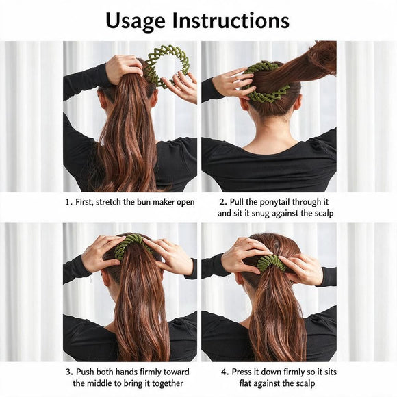 Rust Camel Velvet Spiral Bun Wrap Hair Coil for Thick Hair Lazy Updo Styling Women's Hair Accessory 1pc Halloween