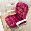 Winter Thick Fleece Seat & Back Cushion Set - 90cm Sofa Office Chair Warmer （khaki）-9
