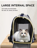Cat Backpack Carrier - Lightweight, Foldable, Shape-Retaining Travel Bag for Cats and Small Dogs up to 8kg(Sakura powder)-7