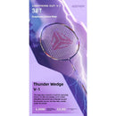 ESPER V-1 Thunder Wedge 5U Ultra-Light Badminton Racket, 30T Graphene Carbon Fiber, 6.8mm Slim Shaft, Balanced Offense and Defense, Lightweight Recreational Racket.(silver gray)-2