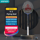 ESPER V3 Badminton Racket 72g Ultra-Light 6U Graphene Carbon All-Around Professional Match Training Durable Stylish Racket(Phantom violet)-8