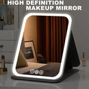 LED Makeup Mirror with Lights, 3 Color Modes Touch Control, Rechargeable Travel Vanity Mirror(WHITE)-13