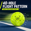 6Pcs X-ACE PRO-40 Outdoor Pickleball Balls, Official 40-Hole Tournament Standard Pickle Balls for Outdoor Hard Court Training & Competition-1
