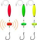 Pre-Tied Catfish Rig System, 23 Inch 55LB Santee Cooper Catfish Float Rig with Adjustable EVA Slip Float and High Carbon Circle Hooks 5/0 6/0 8/0, Ready-to-Fish for River and Bank Fishing( Cigar Float-5/0Hook * 3PCS)-1