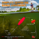 Pre-Tied Catfish Rig System, 23 Inch 55LB Santee Cooper Catfish Float Rig with Adjustable EVA Slip Float and High Carbon Circle Hooks 5/0 6/0 8/0, Ready-to-Fish for River and Bank Fishing(Cigar Float-5/0Hook * 6PCS)-5