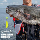 Pre-Tied Catfish Rig System, 23 Inch 55LB Santee Cooper Catfish Float Rig with Adjustable EVA Slip Float and High Carbon Circle Hooks 5/0 6/0 8/0, Ready-to-Fish for River and Bank Fishing(Cigar Float-6/0Hook * 3PCS)-8