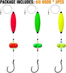 Pre-Tied Catfish Rig System, 23 Inch 55LB Santee Cooper Catfish Float Rig with Adjustable EVA Slip Float and High Carbon Circle Hooks 5/0 6/0 8/0, Ready-to-Fish for River and Bank FishingPre-Tied Catfish Rig System, 23 Inch 55LB Santee Cooper Catfish Floa-2