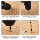 1/4" Diamond Hole Saw Drill Bits, 15PCS Glass Tile Holes Saw 1.1 inch Cutting Depth Glass Hole Saws Tile Holes Saws for Ceramic Marble Porcelain Tiles Granite Quartz-6