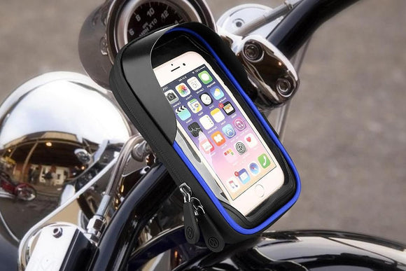 Bike Frame Bag Waterproof Bike Phone Mount Holder Bikes Accessories Gifts - Blue