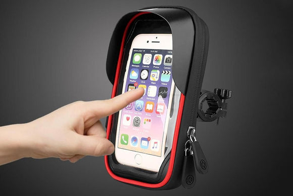 Bike Frame Bag Waterproof Bike Phone Mount Holder Bikes Accessories Gifts - Red