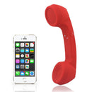 Handheld Retro Wired Telephone Handset with Microphone for Smartphones PC Red-2