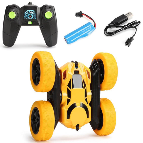 2.4GHz Remote Control Car Toy 4WD Rotating RC Car Toy Blue