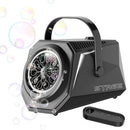 Bubble Machine Automatic Minute Big Bubbles Blower Maker for Outdoor Birthday Parties Black-1
