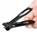 Wide Jaw Nail Clipper Strong Stainless Steel Toenail Cutter for Thick Nails - Black-3