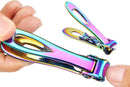 Wide Jaw Nail Clipper Strong Stainless Steel Toenail Cutter for Thick Nails - Multi Color Titanium-8
