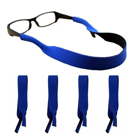 5Pcs Neoprene Eyeglass Holder Adjustable Sunglasses Retainer Strap for Sports - Red