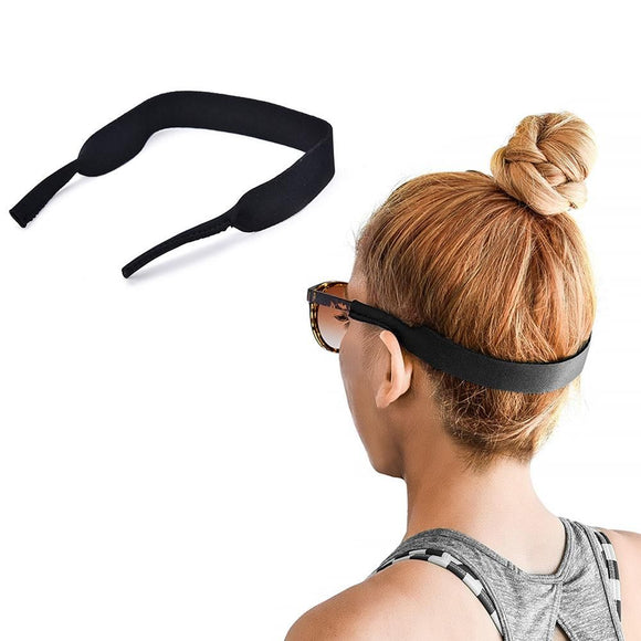 5Pcs Neoprene Eyeglass Holder Adjustable Sunglasses Retainer Strap for Sports - Black