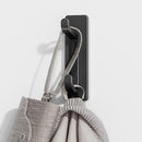 4 Pack Stainless Steel Double Adhesive Hooks with 3kg Capacity - Black-7
