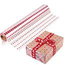 Clear Waterproof OPP Flower Bouquet Wrapping Paper Rolls - Small Red Polka Dots-1