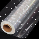 Clear Waterproof OPP Flower Bouquet Wrapping Paper Rolls - Small White Polka Dots-3