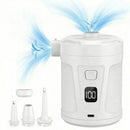 Outdoor Camping Digital Electric Air Pump, 5200mAh Built-in Battery, for Air Mattresses and Swim Rings - White-1