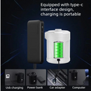 Outdoor Camping Digital Electric Air Pump, 5200mAh Built-in Battery, for Air Mattresses and Swim Rings - White-7