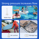 Outdoor Camping Digital Electric Air Pump, 5200mAh Built-in Battery, for Air Mattresses and Swim Rings - White-8