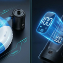Outdoor Camping Digital Electric Air Pump, 5200mAh Built-in Battery, for Air Mattresses and Swim Rings - White-11