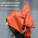 Outdoor Emergency Waterproof Insulated Raincoat, Portable Folding Camping and Hiking Cold-Weather Raincoat – Orange-7