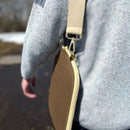 Pickleball Paddle Cover, Breathable Perforated Racket Protector Case with Zipper Pocket & Adjustable Crossbody Strap - Gray-3