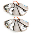 5 In 1 Portable Kitchen Gadget Set, Stainless Steel Pizza Cutter, Peeler, Cheese Grater, Garlic Grinder & Bottle Opener Multi-function Kitchen Tools(2-pack)-1