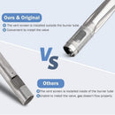 Grill Burner Tube Replacement Part, 304 Stainless Steel U-Shaped Gas Burner Fits Weber Q200 Q220 Q2000 Q2200-4