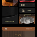 Cannon-Shaped Smoke Ring Aroma Diffuser and Humidifier, 2 Mist Modes, RGB Color-Changing Lava Lamp Essential Oil Diffuser, for Home or Desk – Black and Gold-7