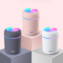 Mini Colorful Cup Humidifier, 300ml Portable USB Cool Mist Humidifier with 7-Color Night Light, for Car, Bedroom, Desk, and Office - Pink-10