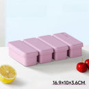 Long Ice Brick Mold, Ice Tray with Lid for Home, Food Freezing Mold—Purple-1