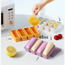 Long Ice Brick Mold, Ice Tray with Lid for Home, Food Freezing Mold—Purple-7