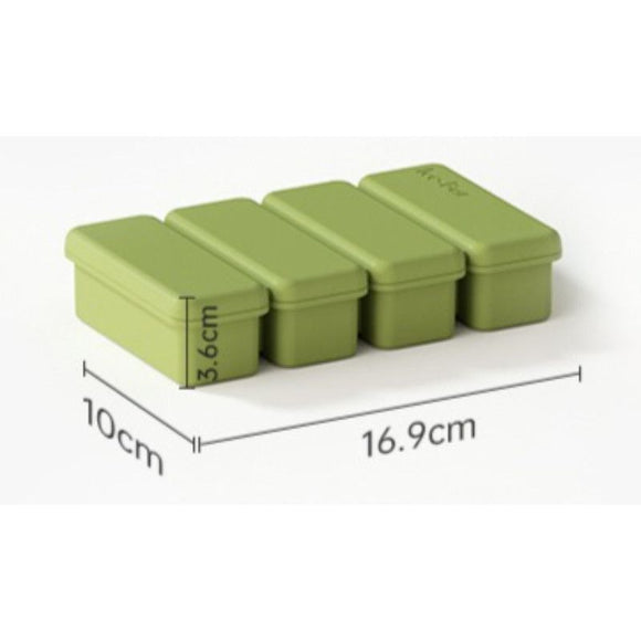 Long Ice Brick Mold, Ice Tray with Lid for Home, Food Freezing Mold—White