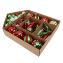 Christmas Tree Ornaments Assorted Set Lightweight Electroplated Christmas Tree Hanging Balls Pendants Set for Home Garden D-6