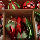 Christmas Tree Ornaments Assorted Set Lightweight Electroplated Christmas Tree Hanging Balls Pendants Set for Home Garden D-13