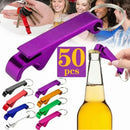50pcs Keychain Bottle Opener Aluminum Alloy Mini Pocket Beer Beverage Opener Colorful Metal Bottle Opener-12