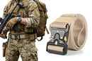 Nylon Tactical Belt Quick-Release for Outdoor Work Daily - Khaki-8