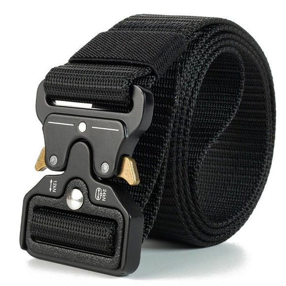 Nylon Tactical Belt Quick-Release for Outdoor Work Daily - Khaki
